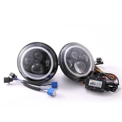 45W Landrover 7 ιντσών ελαφριά, RGB φω'τα φωτοστεφάνου δαχτυλιδιών ματιών αγγέλου για τα φορτηγά