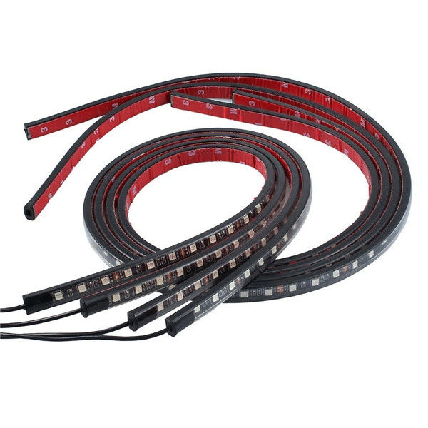 4PCS RGB φω'τα Underglow αυτοκινήτων, 8 φω'τα σωλήνων νέου χρωμάτων για τα αυτοκίνητα